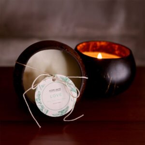 Candle in Reusable Coconut Shell